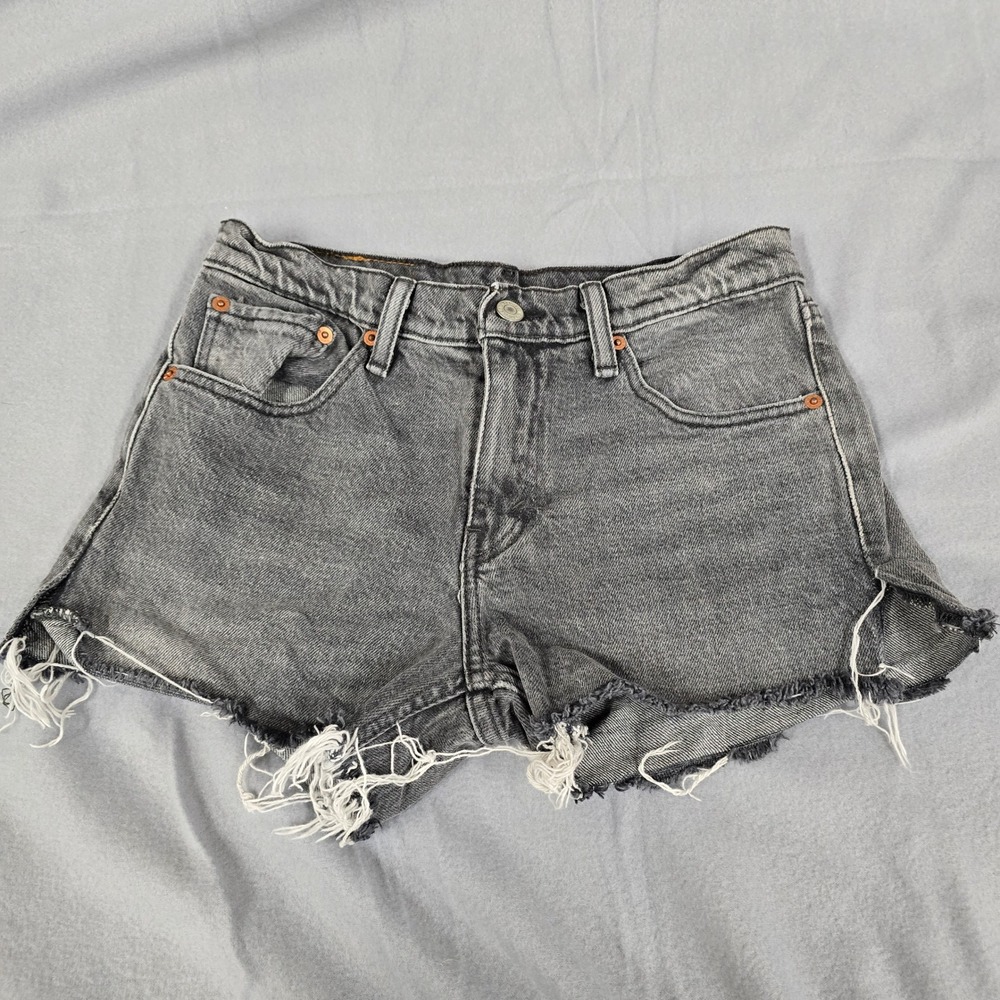 Vintage Levi's 511 Denim Gray Cut off Shorts: Women's Size W28‎ Grunge Style